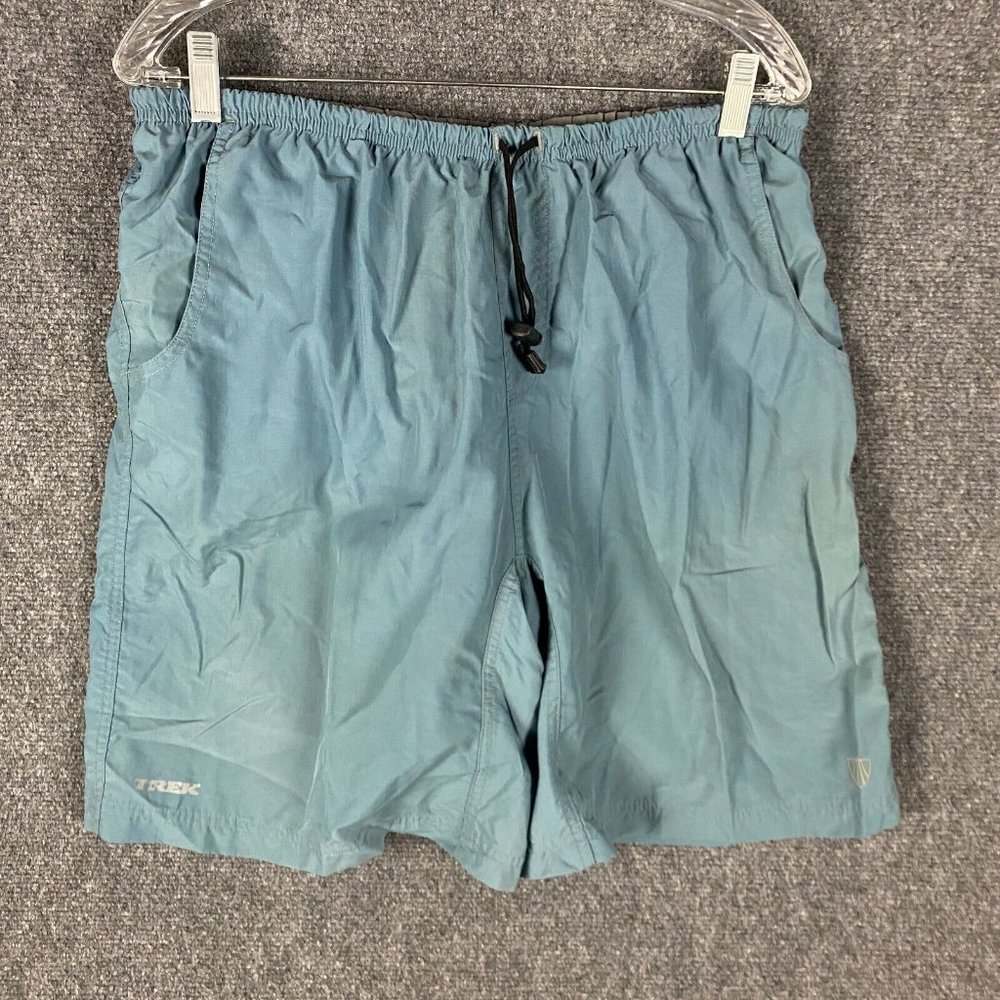 Trek Shorts Men's XL Mountain Bike Cycling Stretch Blue Nylon Adults